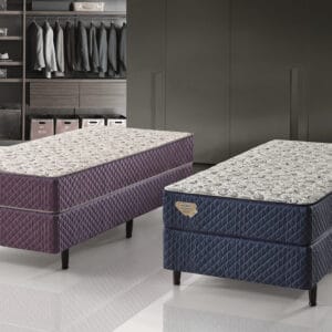 Blue and lilac flex energy mattress