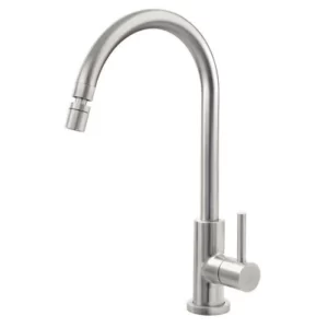 Tramontina Arko Stainless Steel Bench Faucet with anti-drip system