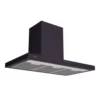 Tramontina Dritta Black 90 Wall Hood in Stainless Steel with Black Automotive Paint 220 V 90 cm