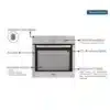 Electric Built-In Oven Tramontina New Inox Cook in Stainless Steel 7 Functions 71 L